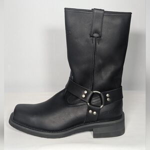 NEW Ad Tec Mens 13 Inch Leather Harness Motorcycle Boot sz 11 black
